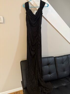 Windsor Black Sequin Maxi dress XL